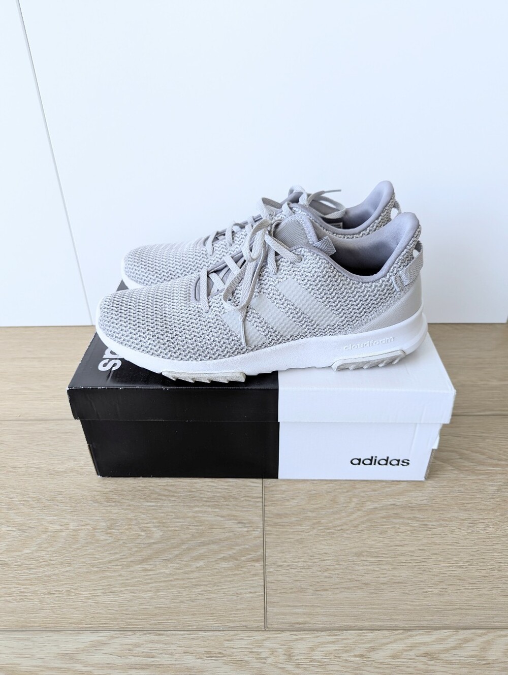 Adidas Cloudfoam Racer TR Sneakers DB0660 – Grey/White, Men's 9.5